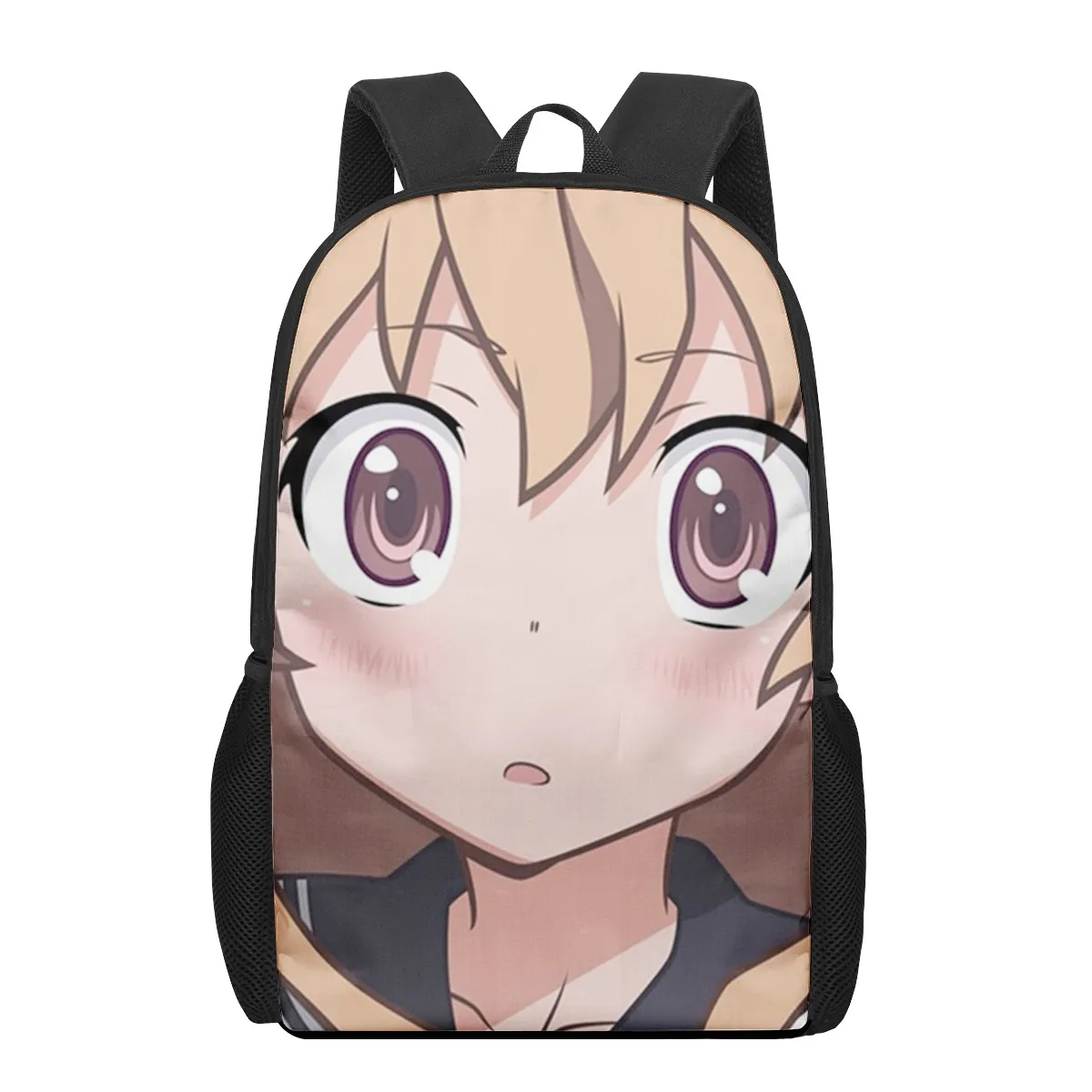 Anime Toradora Aisaka Taiga 3D Pattern School Bag for Children Girls Boys Casual Book Bags Kids Backpack Boys Girls Schoolbags B