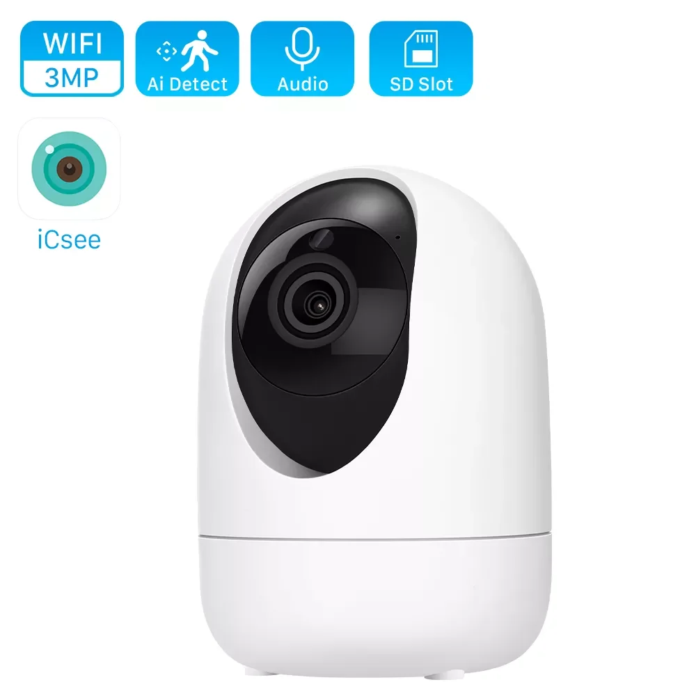 

IP-камера видеонаблюдения, 3 Мп, Wi-Fi, с автослежением