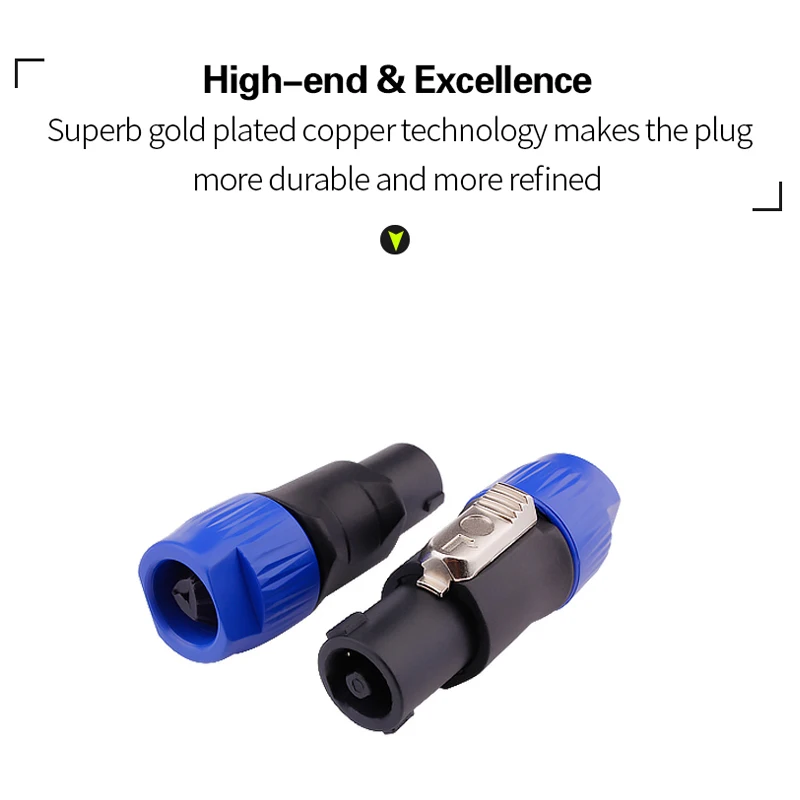 YYTCG Бесплатная доставка 20 шт./лот 4-контактный кабельный разъем для колонки штекер