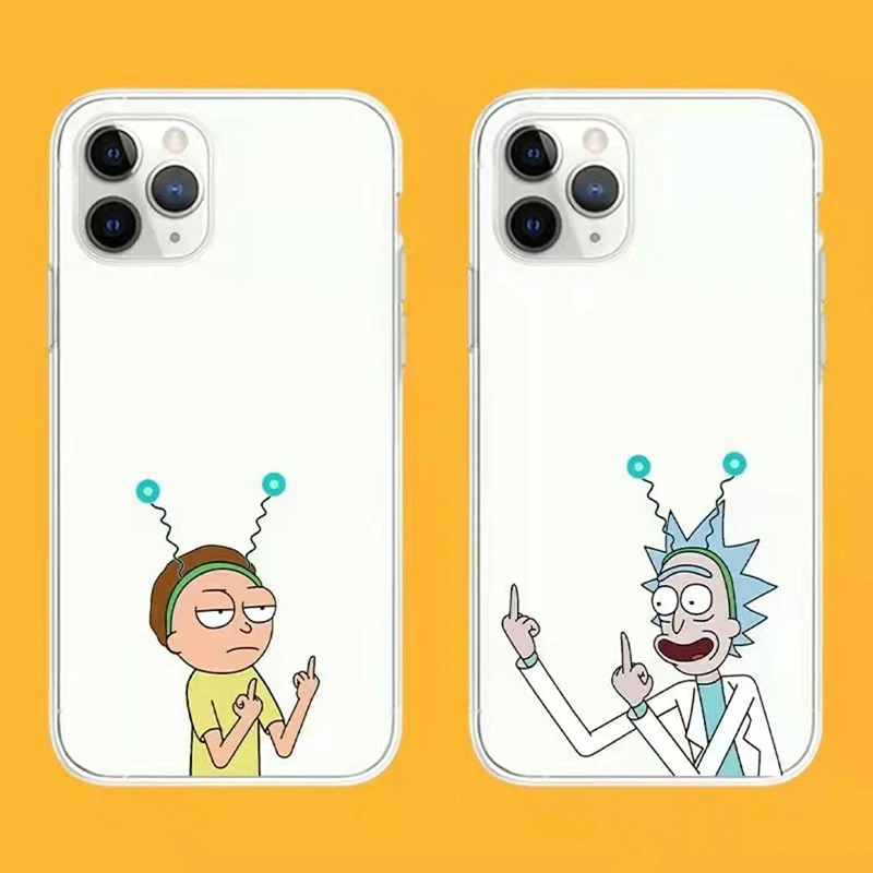 

Rick and Morty Cartoon Phone Case For IPhone 11 13 Pro MAX 8 Plus 7 8 6 6S XS XR XS Max 12 Pro Game console Silicone Case Gift