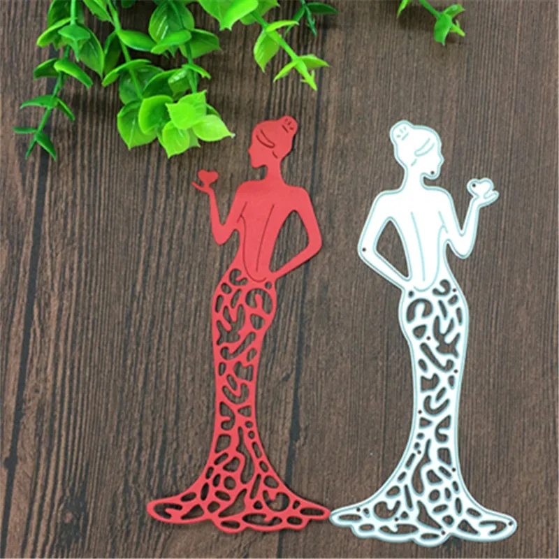 Красивое женское платье в форме сердца металлические Вырубные штампы для