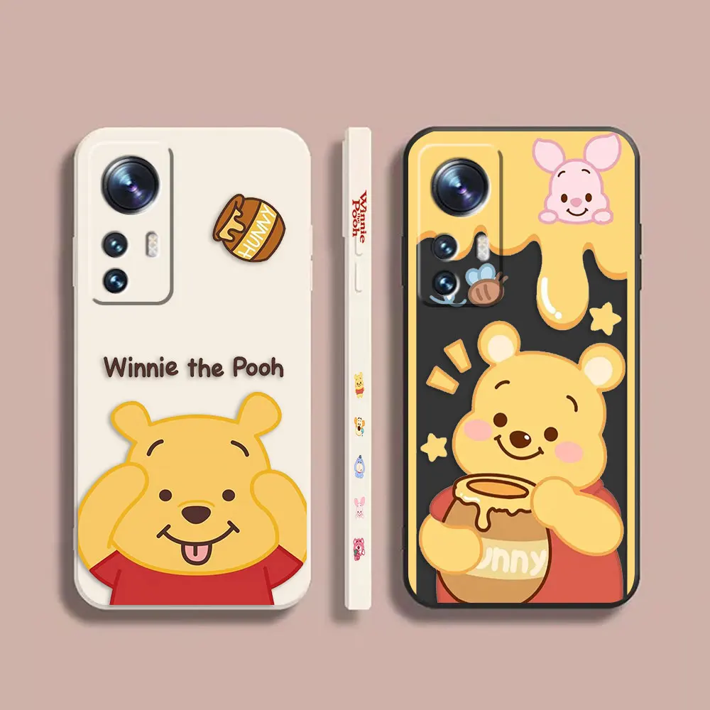 

Case For Xiaomi 13 12 12S 11 11T 10 10S 9 9SE 8 8SE Pro Ultra Lite Colour Simple Shockproof Liquid Case Winnie Pooh And Piglet