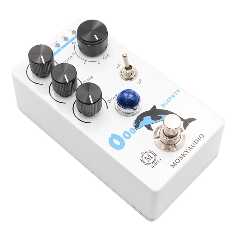 

MOSKYAUDIO DOLPHIN Guitar Ultimate Drive Distorton Effects Pedal True Bypass Function Guitar Effects Processor Parts