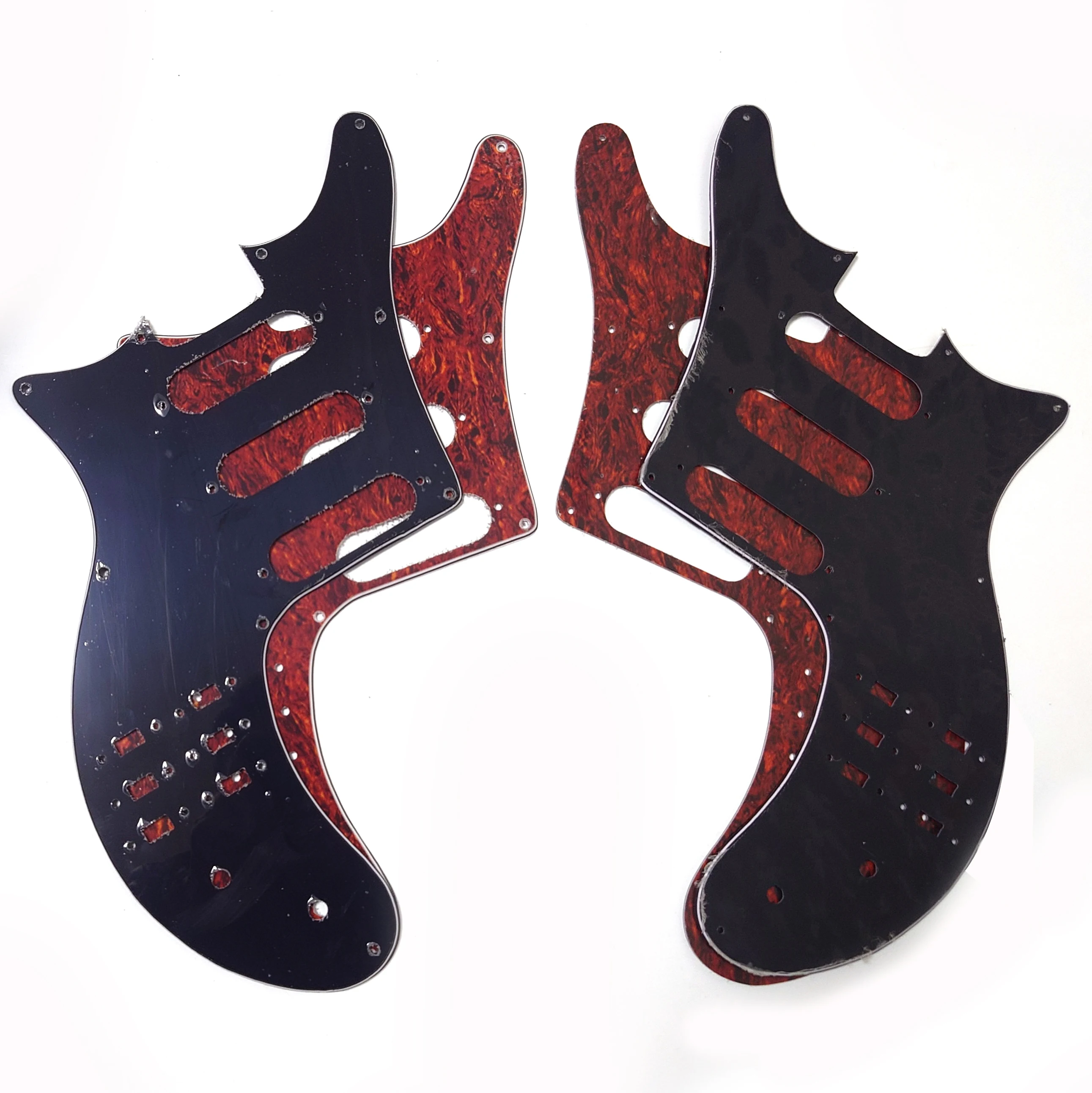 Накладка для гитары левая и правая стрелка SSS Burns Tri Sonic одинарная пластина царапин