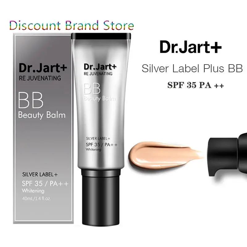 

Original Dr Jart + Rejuvenating BB Beauty Balm Silver Label SPF 35/PA++ Whitening Foundation Create Natural Nude Makeup 40ml