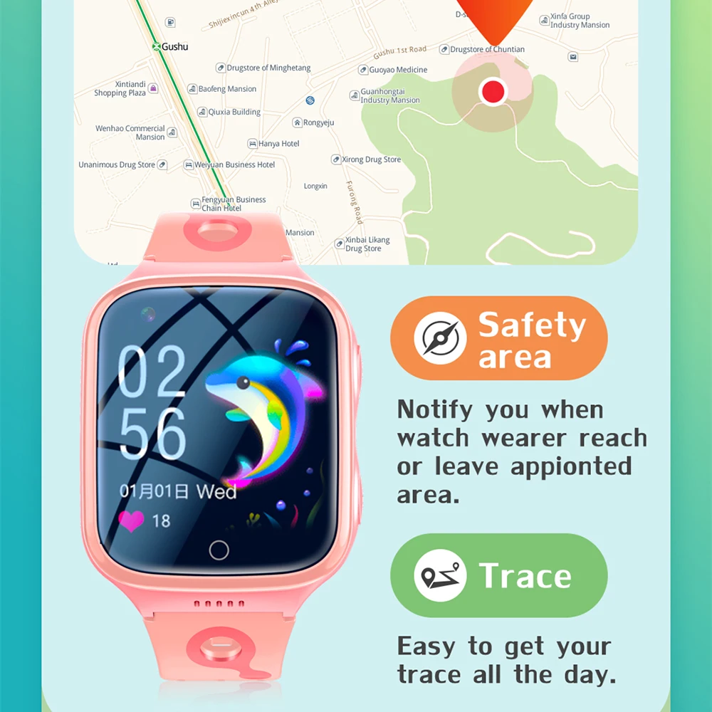 Детские Смарт-часы с камерой GPS Wi-Fi |