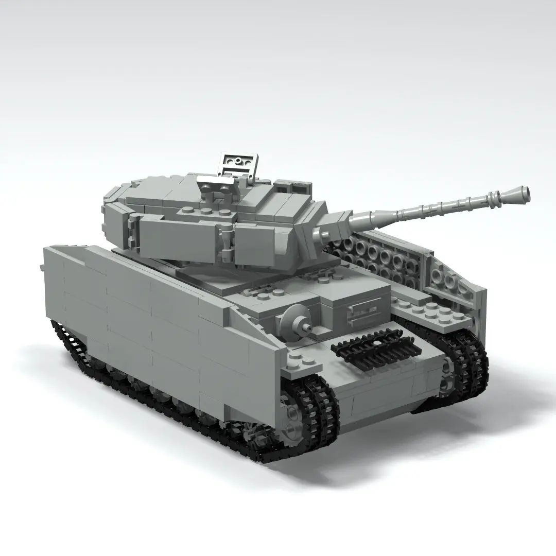 

PZ-4 Tank Military Weapons Building Block Toy ww2 Assemblable Model Educational Creative for Children Kids Gift