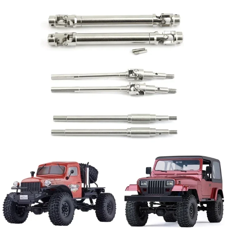 Соотношение двигателя передней и задней оси CVD Driveeshast Metal для 1/10 FMS RocHobby Mashigan Atlas