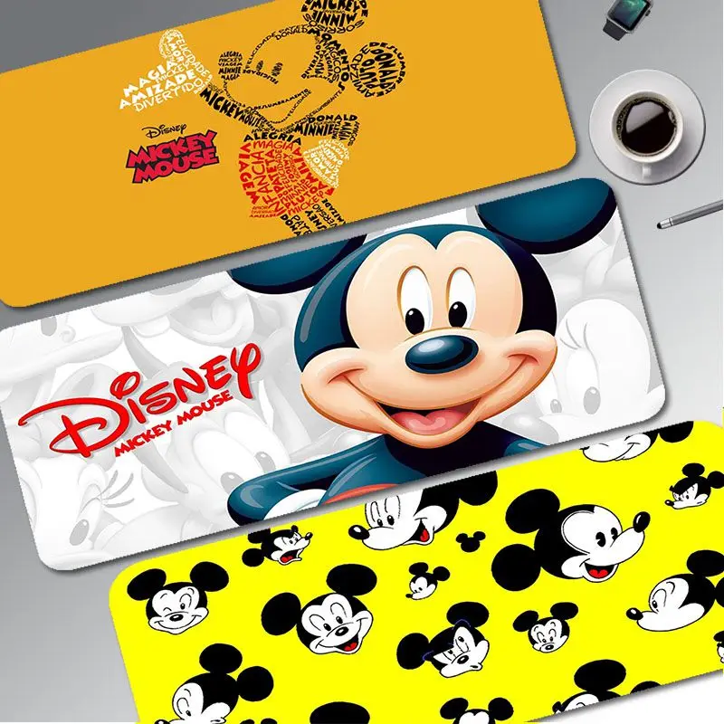 

Disney Mickey Mouse 90x40cm Big Desktop Desk Mat Kawaii Gaming Accessories Students Writing Pad Desktop Mat