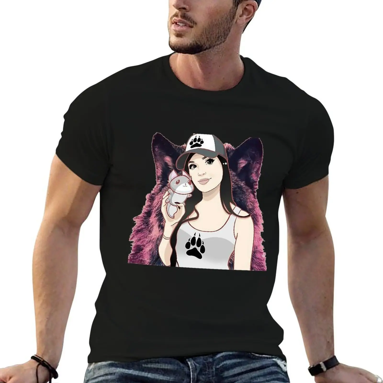 Фото Футболка sssniperwolf Essential, мужская футболка с графическим рисунком, летняя мужская футболка с графическим принтом, футболка №1