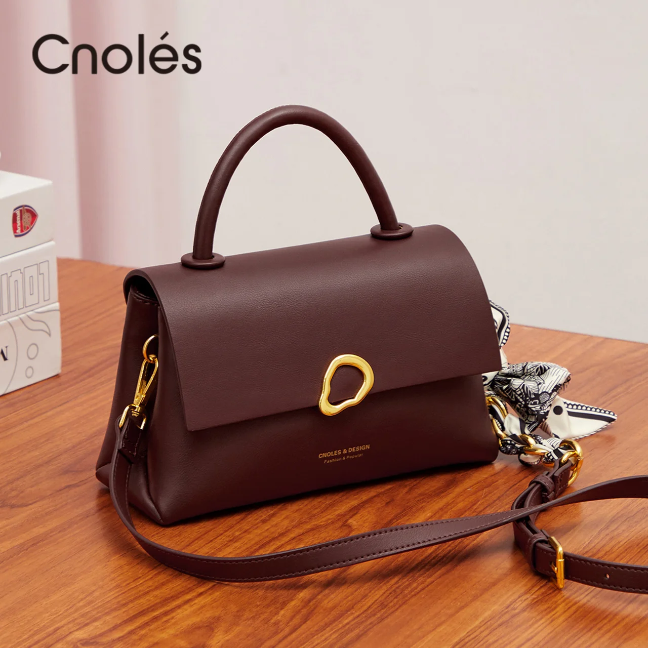 

Luxury Handbags for Female 2022 Elegant Fashion Women Bag Red Wine Designer Shoulder Bags Crossbody Messenger Bag