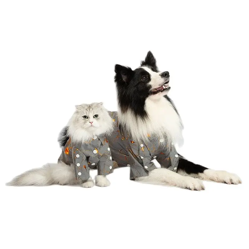 

Светоотражающая рубашка для собак, летняя одежда для собак, Бишон-пудель, шнауцер, корги, самоеда, мужская одежда