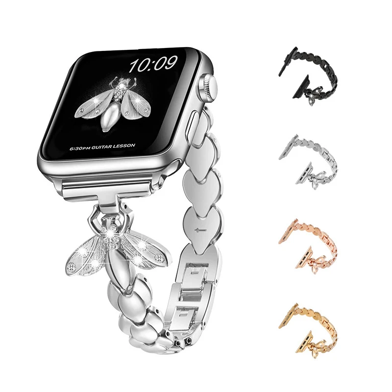 

Ремешок из нержавеющей стали для Apple Watch Series 8/7/6/5/4, 45/44/40/41/38 мм