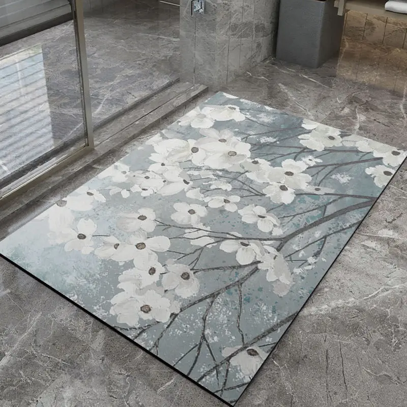 

Doormat Non-Slip Waterproof Dustproof Carpet Hallway Bath Mat PVC Kitchen Mat Can Be Cut Custom Indoor Home Entrance Doormat