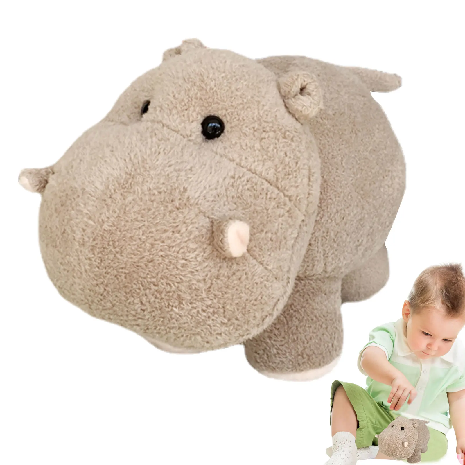 

Плюшевые реалистичные игрушки-животные, плюшевый слон, игрушки-бегемоты, кукла, мягкий Бегемот, слон, плюшевая игрушка, кукла для детей, день...