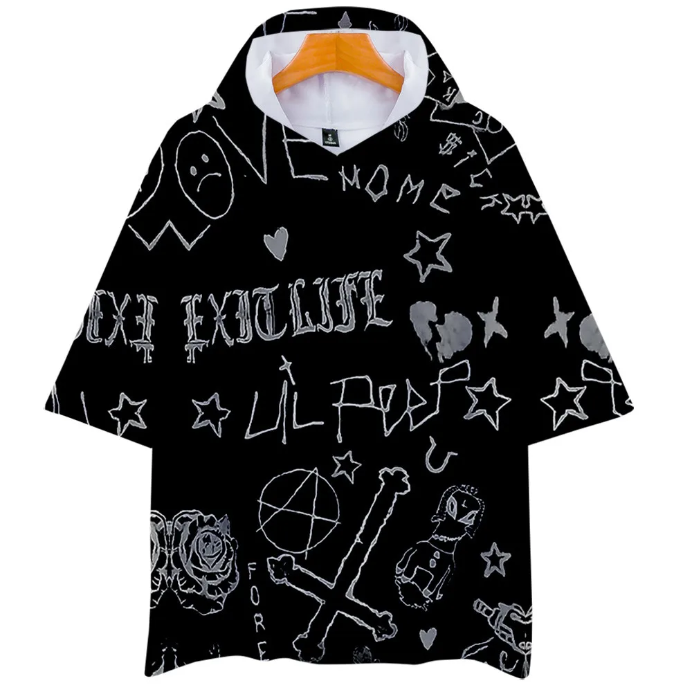 

Футболка с капюшоном и коротким рукавом для мальчиков и девочек