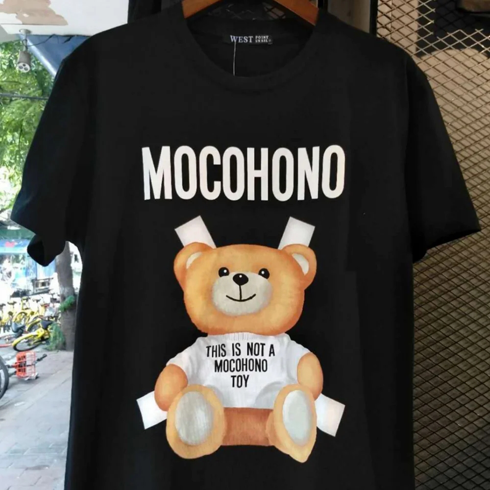 Men Women T-Shirts Tops Teddy Bear Cartoon Graphic T Shirt Summer Animal Print O-Neck Tee Casual Kawaii Short Sleeve Clothes | Женская
