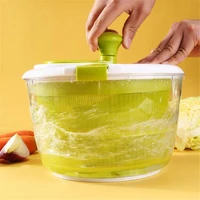 multifunctional household salad dryer vegetable fruit drain basket dehydrator shake water basket kitchen mix salad tools