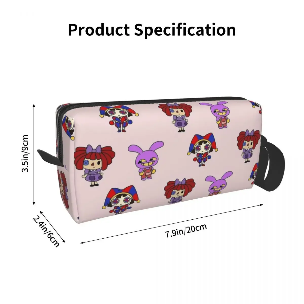 Косметичка Pomni Ragatha и Jax женская косметичка удивительная Водонепроницаемая в виде