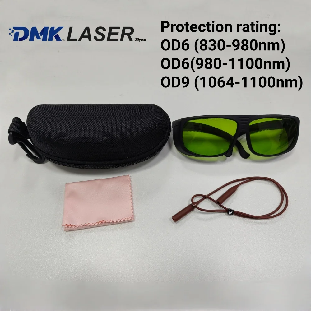 

Защитные очки Demarklaser Qilin для лазерной резки и сварки OD6+(830-1100 нм) OD9+ (1064-1100 нм)