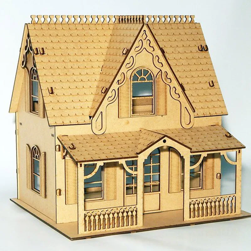 Конструктор из фанеры на лазерном станке. Игрушечный домик из фанерки. Новогодний домик из фанеры. Изделия из дерева лазерная резка. Домики из фанеры лазерная резка.