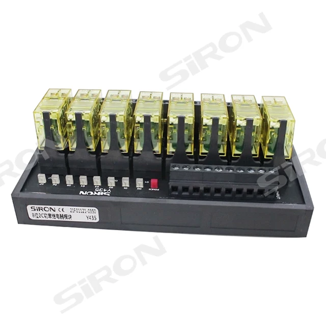 Купи SiRON Y435 OEM Wholesale Price 8-channel power relays Module Plc Output Controller 5a 250vac / 30vdc Din Rail Mount Relay Module за 8,784 рублей в магазине AliExpress