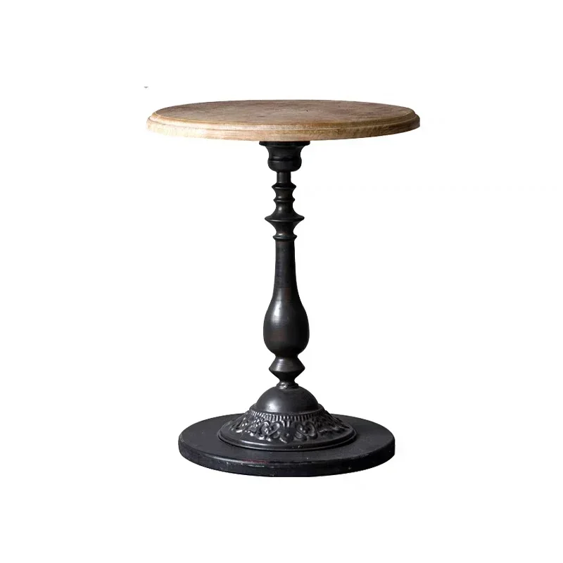 Американский винтажный чайный столик из цельного дерева семейная гостиная