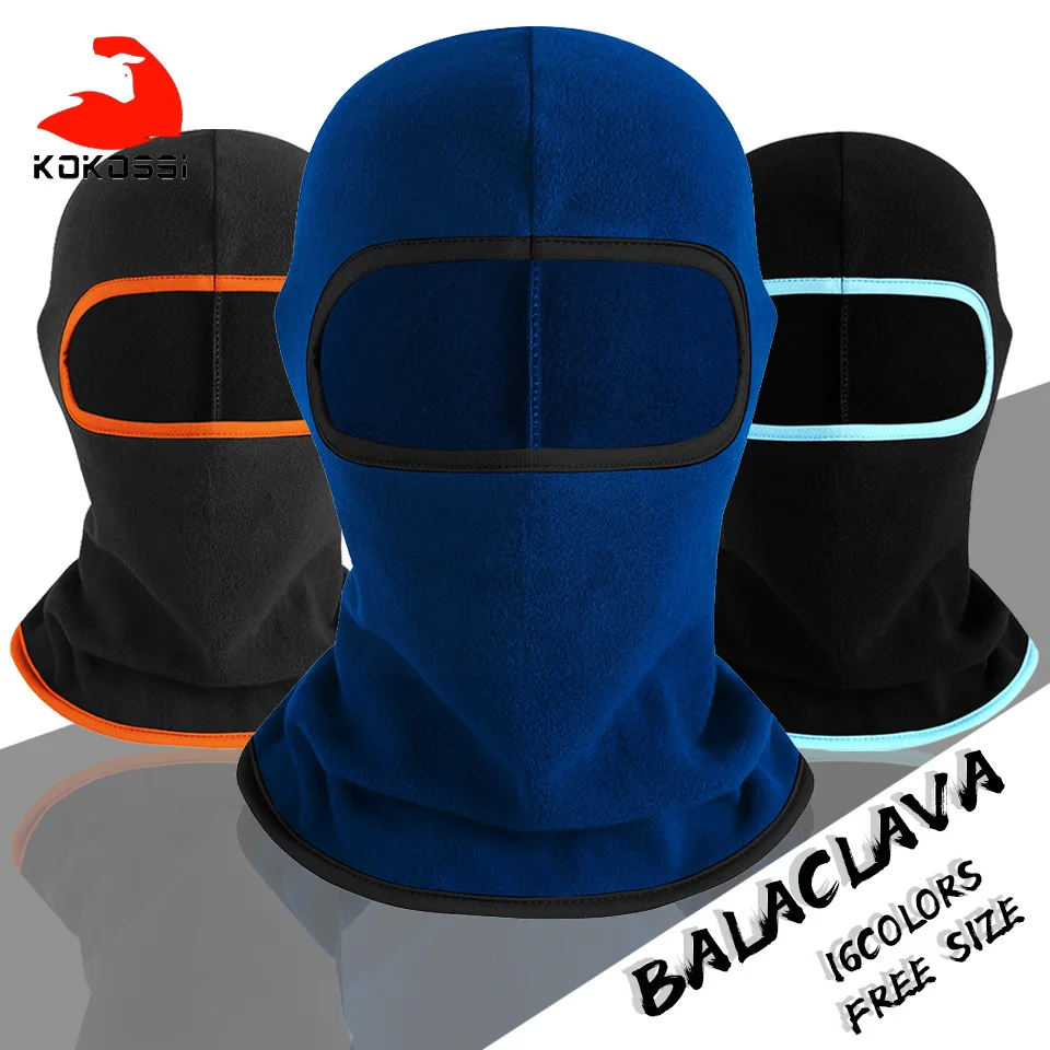

KoKossi Thermal Balaclava Winter Men Women Warm Windproof Face Mask Skiing Riding Cycling Climbing Fleece Comfortable Sports Cap