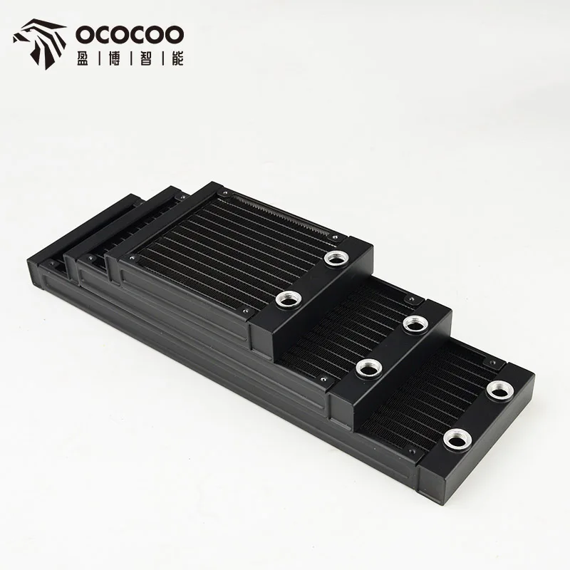 

OCOCOO 120mm 240mm 360mm Radiator All Aluminum G1/4 Threaded Computer Notebook Water Cooling System DIY Fittings