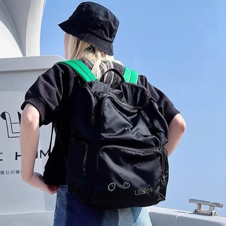 Женский нейлоновый рюкзак корейский модный большой легкий Школьный