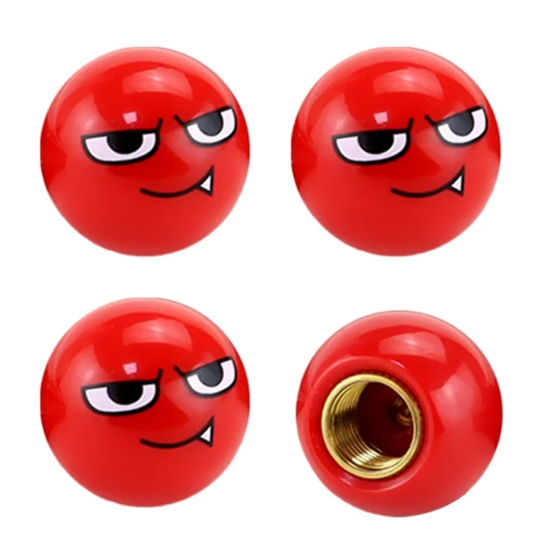 

4 шт./компл., универсальный автомобильный красный круглый шар, антикоррозийный медный сердечник для мотоциклов, Прямая поставка