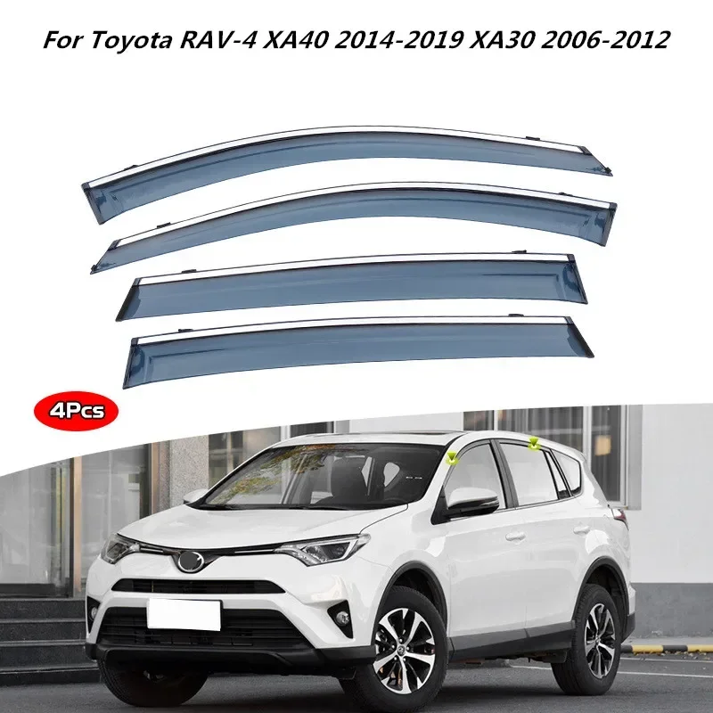 Аксессуары для Toyota RAV-4 XA40 2014-2019 RAV 4 XA30 2006-2012 козырьки бокового окна внешняя отделка