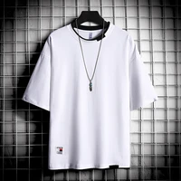 2022 new summer mens short sleeved t shirt oversized top casual o neck cotton sweatshirts korean style fashion women clothes