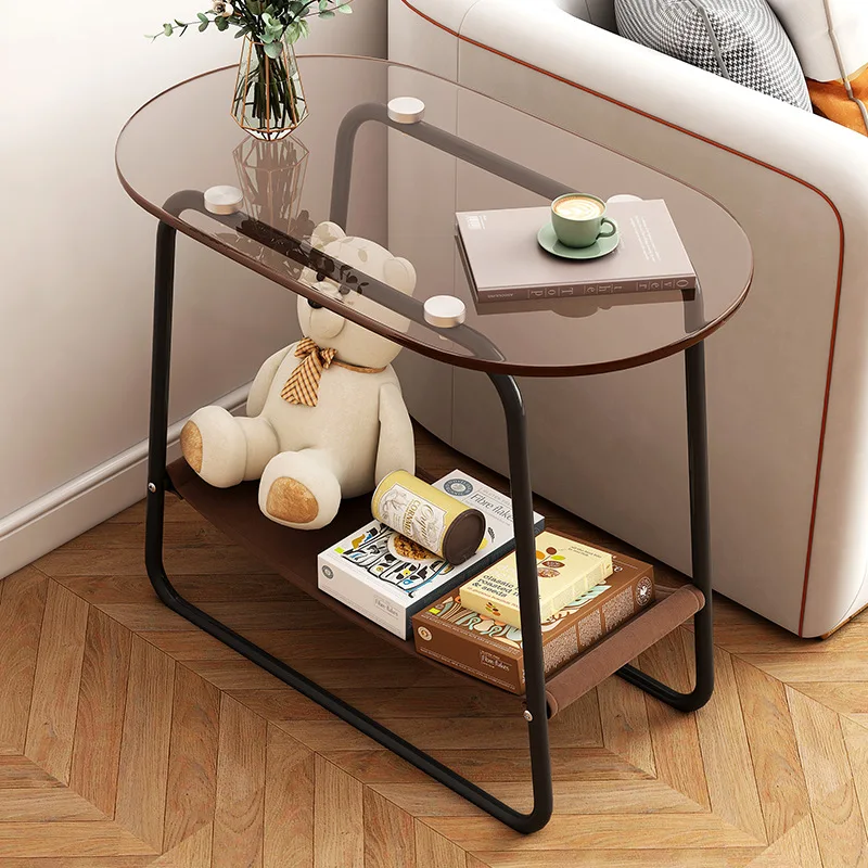 

Sofa Table Side Tea Tables Living Room Coffee Tables Round Middle Table Transparent Luxury Furniture Nordic Design Decoration