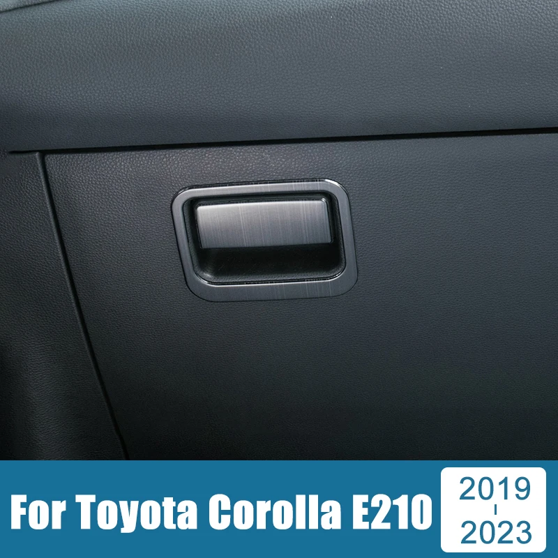 

Автомобильный контейнер из нержавеющей стали для хранения, наклейка на ручку для Toyota Corolla E210 2019 2020 2021 2022 2023, гибридная ручка, крышка чаши