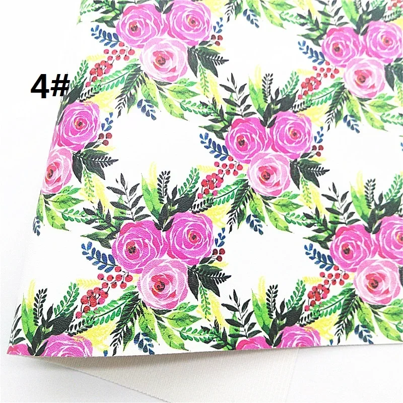 Роза цветы темные цвета печатная синтетическая искусственная кожа с фетровой