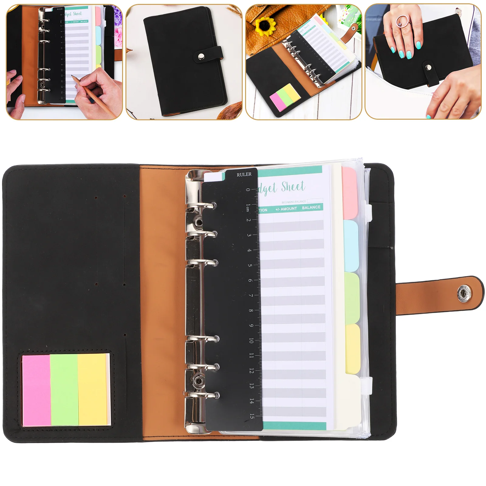 

Binder Budget Money Envelopes Notebook Cash Book Notepad Expense Planner Bulk Monthly Refillable Tracking Organizer Stuffing