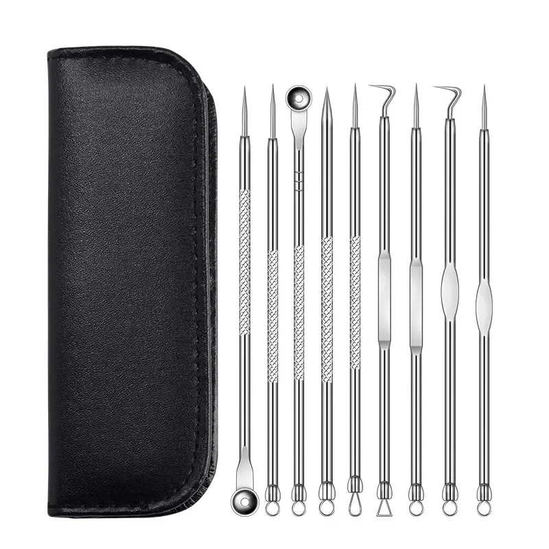 

NEW2023 Blackhead Remover Needle Tools Set Blackhead Tweezer Pimple Extractor Stainless Steel Blackspot Removal Skin Care Tool