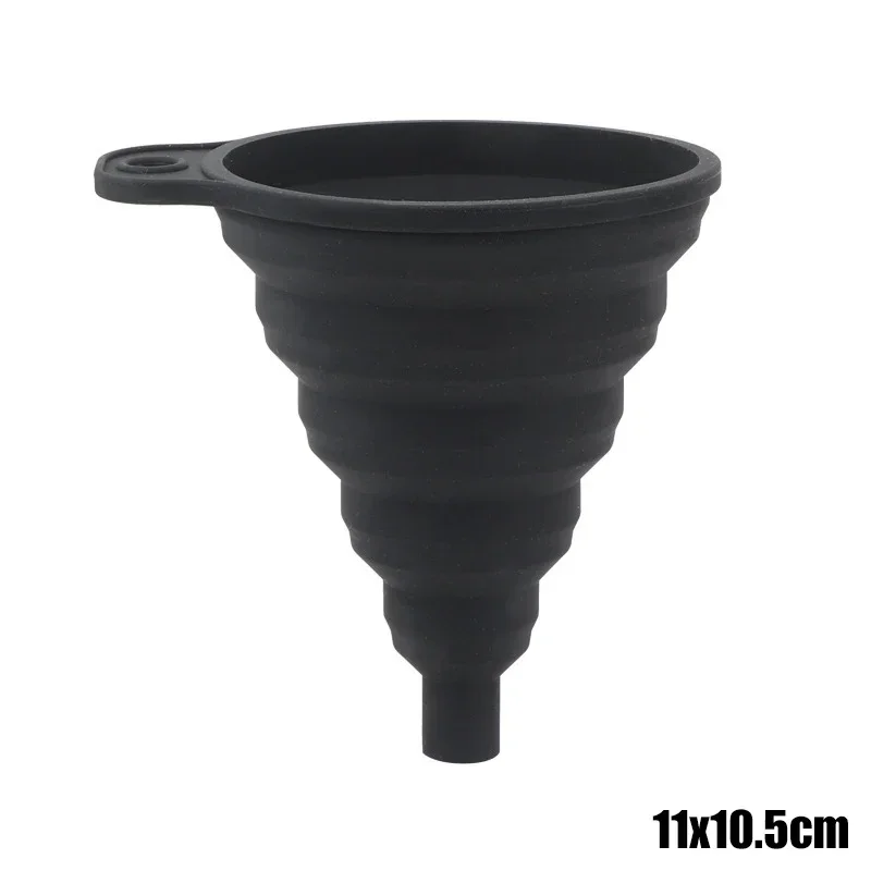 Универсальная силиконовая воронка для двигателя автомобиля, воронка для жидкости, воронка для замены омывающей жидкости, складная портативная воронка для замены моторного масла, бензина