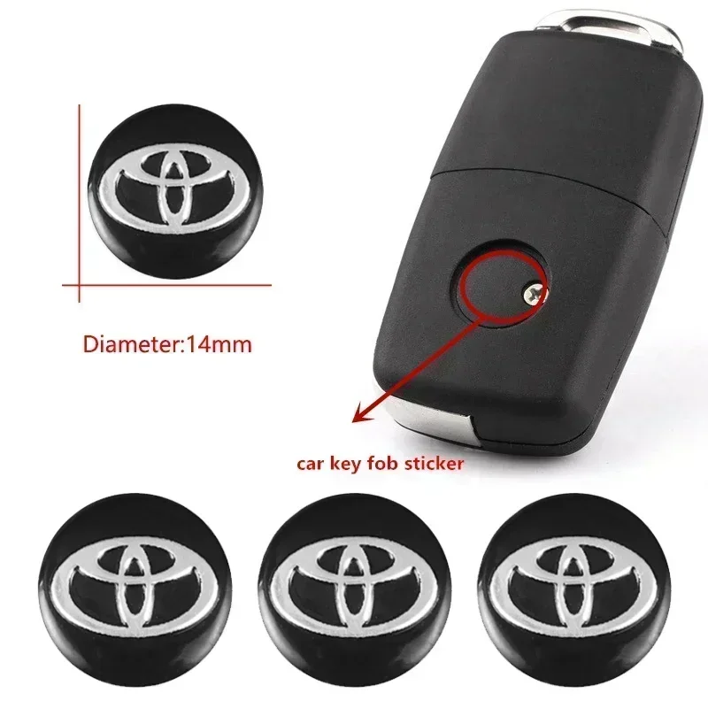 14 мм автомобильный удаленный ключ наклейки эмблема автомобильные аксессуары для