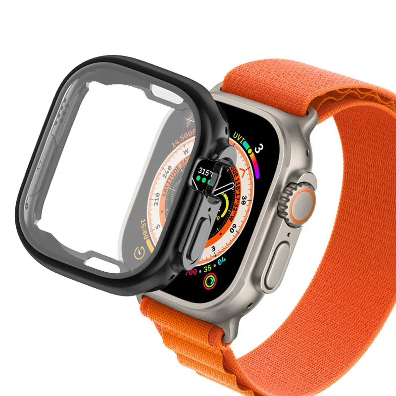 

360 Full Soft Clear Cover Case for Apple Watch Ultra 49MM 8 TPU Slim Screen Protector Case For iWatch Series 8 Pro 49MM