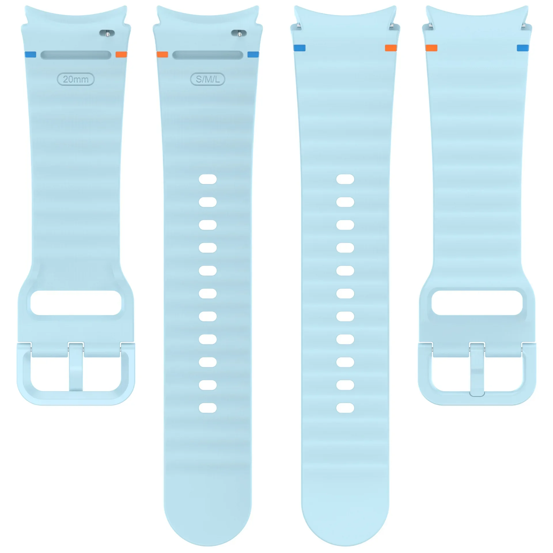 Для Samsung Galaxy Watch 7 FE силиконовый ремешок с волнистым узором официальная такая же