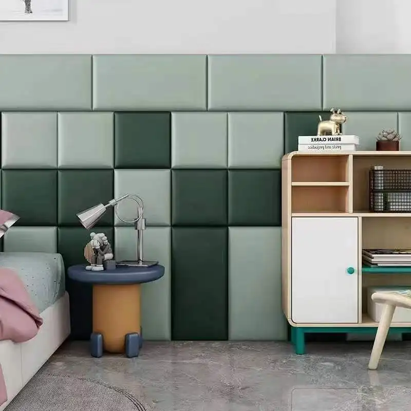 

Technology Cloth Headboard Panels Soft Pack WallSticker Kids Room Decor Tatami Anti Collision Tete De Lit Self-adhesive Cabecero