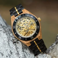 mechanical watch men wooden watches bobo bird luxury fashion automatic wristwatch luminous timepiece clock custom gift box oem