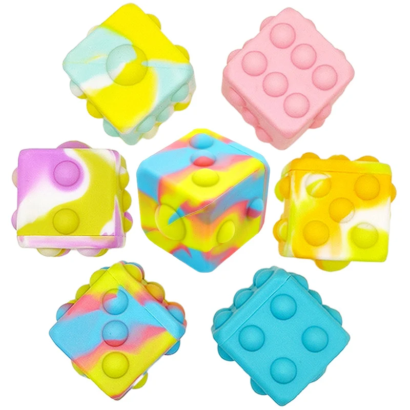 

Стильная 3D Pop Пинцет куб силиконовая игра Push Its Bubble игральные кости антистресс вентиляционные игрушки для взрослых детей Забавный антистрес...