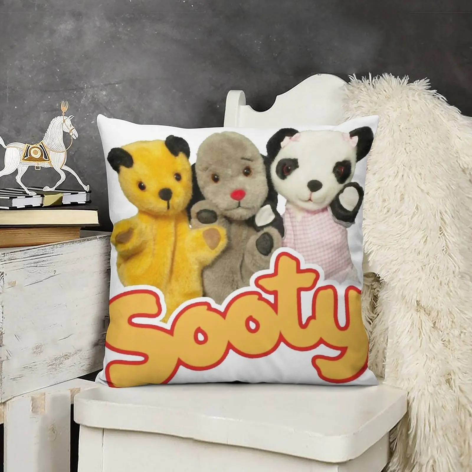 Наволочка для подушки Sooty and развертка Рождественская наволочка Роскошная