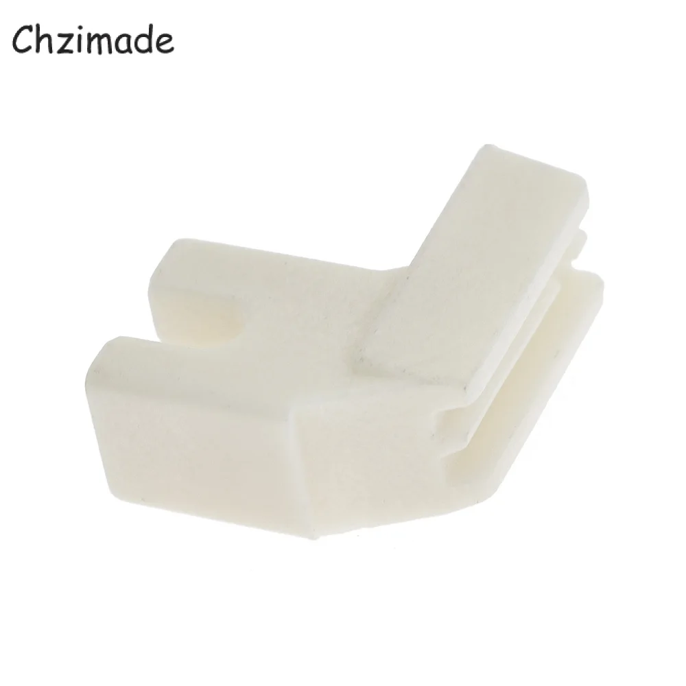 Chzimade White Household Sewing Machine Parts Presser Foot Invisible Zipper Foot for Singer Brother Janome Diy Sewing Accessorie images - 6