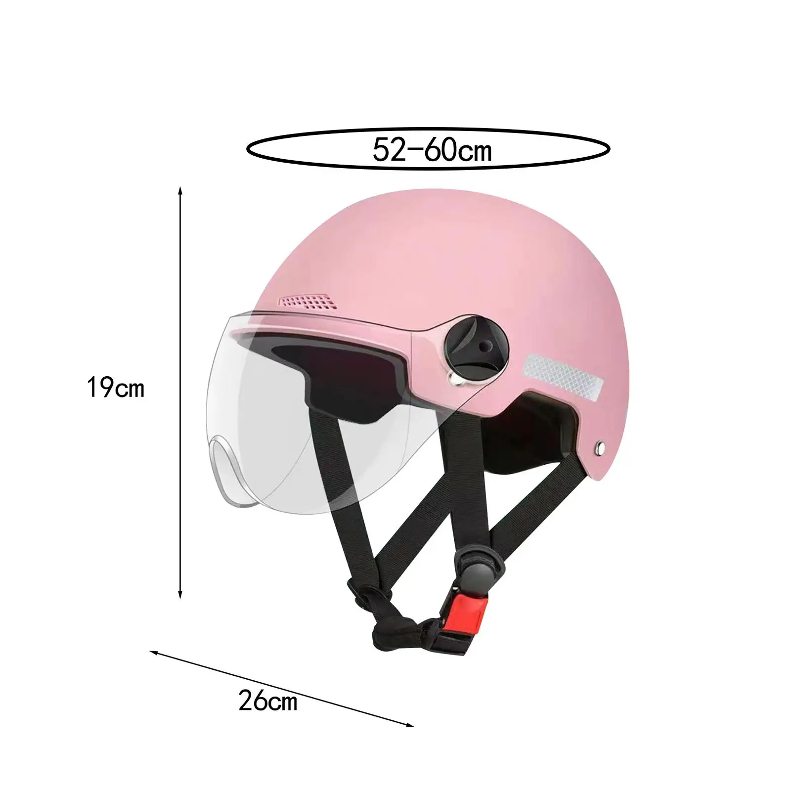 Мотоциклетный шлем 52-60 см с регулируемой окружностью головы удобная