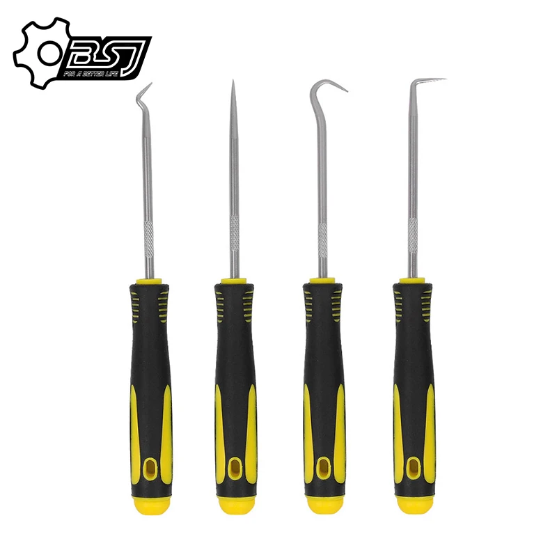 

Набор отверток с уплотнением масла для автомобиля, 4 шт., прочный автомобильный крюк, ручные инструменты, уплотнение масла, уплотнительное кольцо, набор для удаления уплотнения