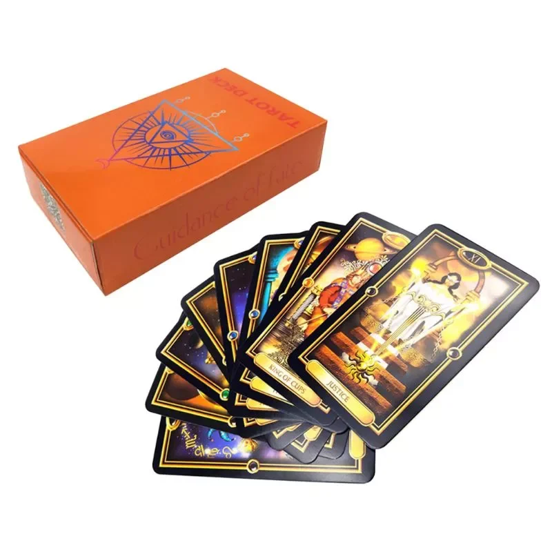 

Tarots 78 Cards Deck Guidance of Fate Mysterious English Oracle Card Divination Family Party Board Game